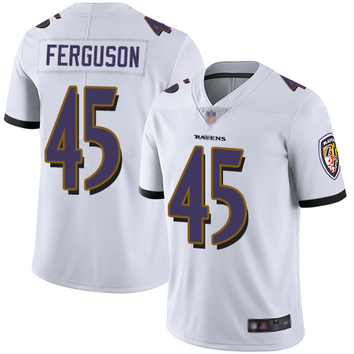 Ravens 45 Jaylon Ferguson White Men Stitched Football Vapor Untouchable Limited Jersey