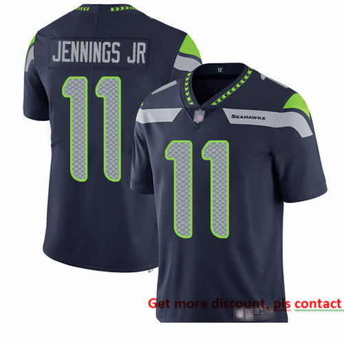 Seahawks 11 Gary Jennings Jr  Steel Blue Team Color Men Stitched Football Vapor Untouchable Limited 