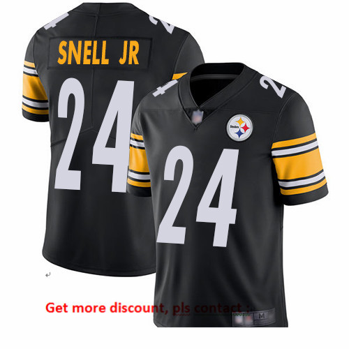 Steelers 24 Benny Snell Jr  Black Team Color Men Stitched Footba