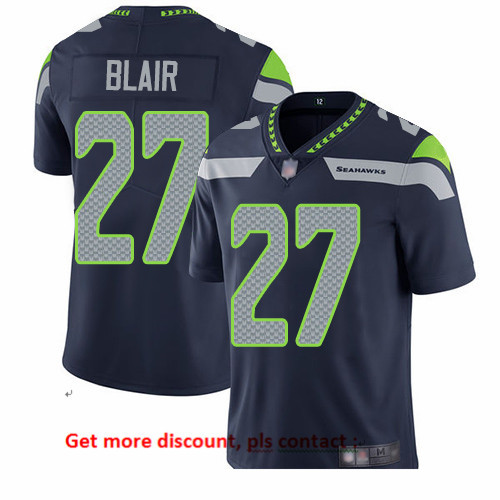 Seahawks 27 Marquise Blair Steel Blue Team Color Men Stitched Football Vapor Untouchable Limited Jer