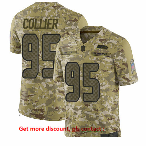 Seahawks 95 L J  Collier Camo Men Stitched Football Limited 2018
