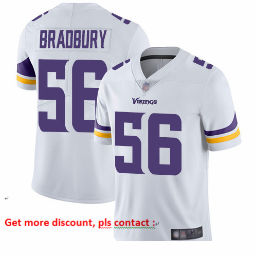 Vikings 56 Garrett Bradbury White Men Stitched Football Vapor Untouchable Limited Jersey