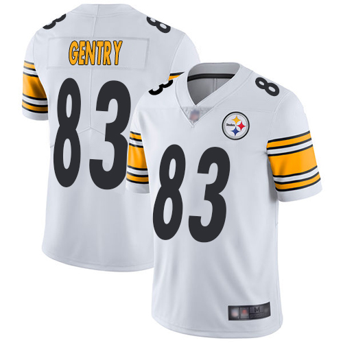 Steelers 83 Zach Gentry White Men Stitched Football Vapor Untouchable Limited Jersey