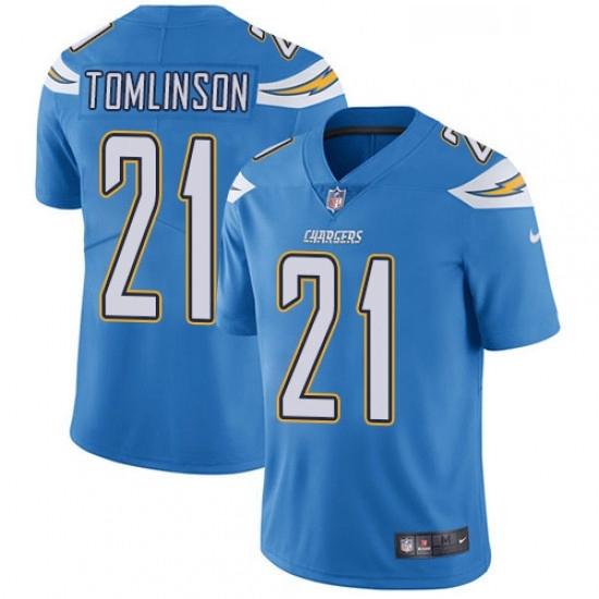 Youth Nike Los Angeles Chargers 21 LaDainian Tomlinson Electric Blue Alternate Vapor Untouchable Lim