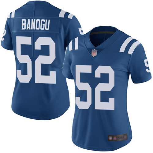 Colts 52 Ben Banogu Royal Blue Team Color Women Stitched Footbal