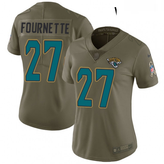 Womens Nike Jacksonville Jaguars 27 Leonard Fournette Limited Olive 2017 Salute to Service NFL Jerse