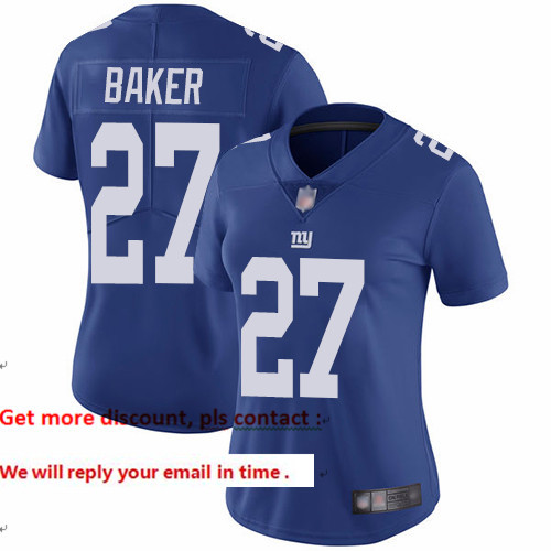 Giants 27 Deandre Baker Royal Blue Team Color Women Stitched Football Vapor Untouchable Limited Jers