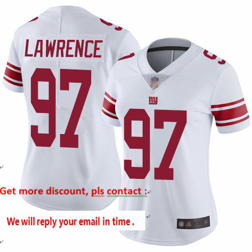 Giants 97 Dexter Lawrence White Women Stitched Football Vapor Untouchable Limited Jersey