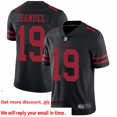 49ers 19 Deebo Samuel Black Alternate Youth Stitched Football Va