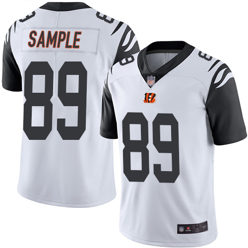 Bengals 89 Drew Sample White Youth Stitched Football Limited Rus