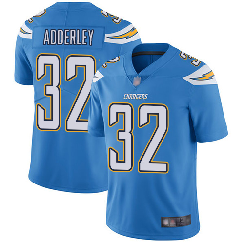 Chargers 32 Nasir Adderley Electric Blue Alternate Youth Stitched Football Vapor Untouchable Limited