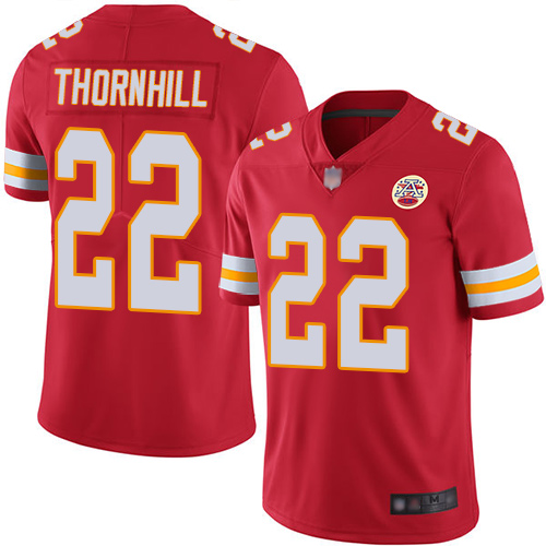 Chiefs 22 Juan Thornhill Red Team Color Youth Stitched Football Vapor Untouchable Limited Jersey