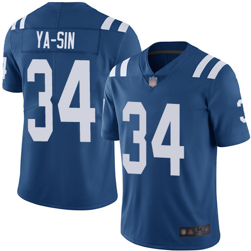 Colts 34 Rock Ya Sin Royal Blue Team Color Youth Stitched Football Vapor Untouchable Limited Jersey