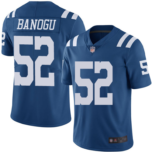 Colts 52 Ben Banogu Royal Blue Youth Stitched Football Limited Rush Jersey