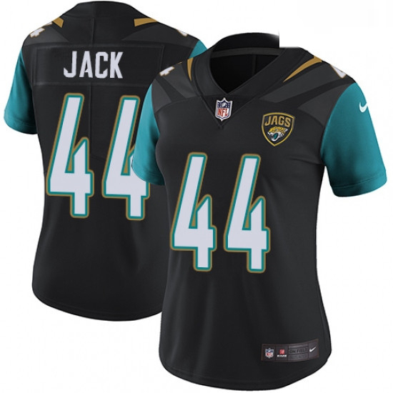 Womens Nike Jacksonville Jaguars 44 Myles Jack Black Alternate V