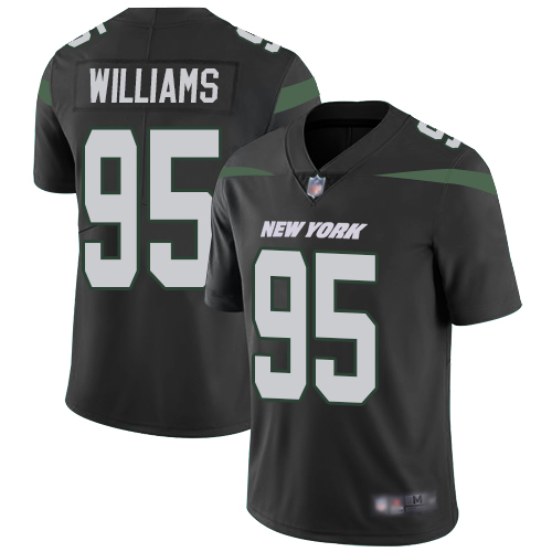Jets 95 Quinnen Williams Black Alternate Youth Stitched Football