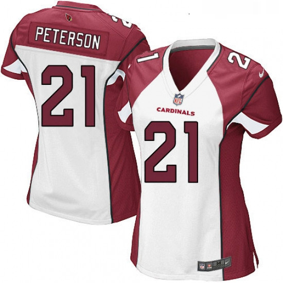 Womens Nike Arizona Cardinals 21 Patrick Peterson Game White NFL