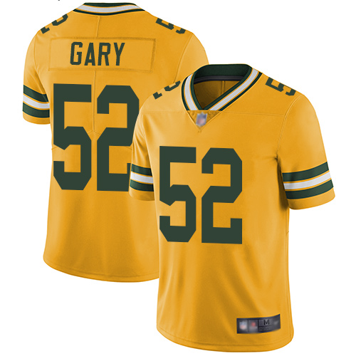 Packers 52 Rashan Gary Yellow Youth Stitched Football Limited Ru