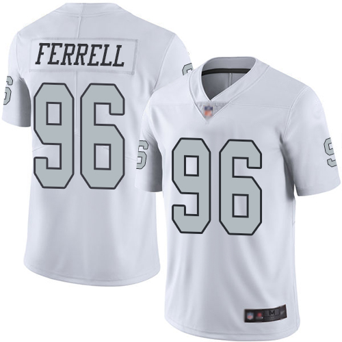 Raiders 96 Clelin Ferrell White Youth Stitched Football Limited 