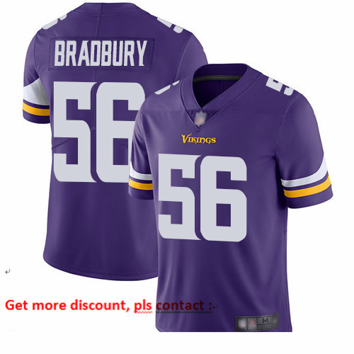 Vikings 56 Garrett Bradbury Purple Team Color Youth Stitched Football Vapor Untouchable Limited Jers