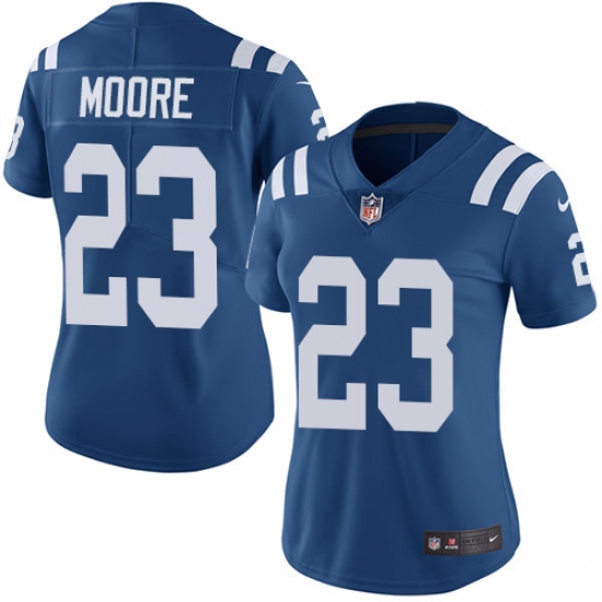 Women's Nike Indianapolis Colts #23 Kenny Moore Royal Blue Team Color Vapor Untouchable Limited Play