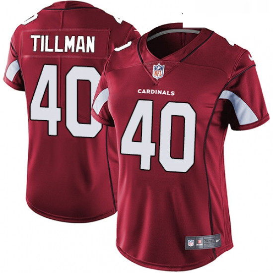 Womens Nike Arizona Cardinals 40 Pat Tillman Red Team Color Vapor Untouchable Limited Player NFL Jer