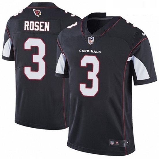 Youth Nike Arizona Cardinals 3 Josh Rosen Black Alternate Vapor Untouchable Limited Player NFL Jerse