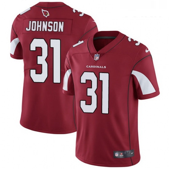 Youth Nike Arizona Cardinals 31 David Johnson Red Team Color Vapor Untouchable Limited Player NFL Je