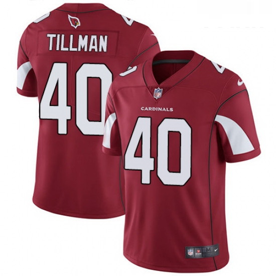 Youth Nike Arizona Cardinals 40 Pat Tillman Red Team Color Vapor Untouchable Limited Player NFL Jers