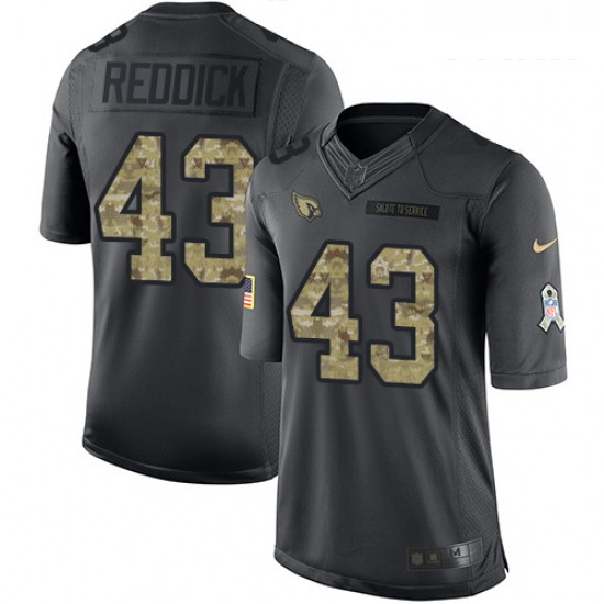 Youth Nike Arizona Cardinals 43 Haason Reddick Limited Black 2016 Salute to Service NFL Jersey