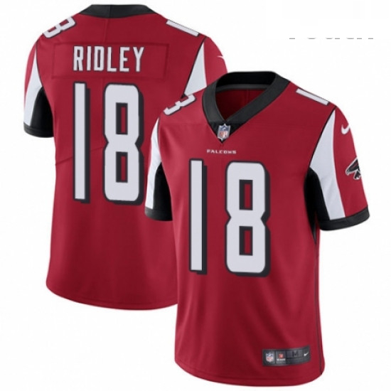 Youth Nike Atlanta Falcons 18 Calvin Ridley Red Team Color Vapor Untouchable Limited Player NFL Jers