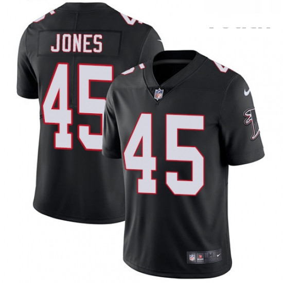 Youth Nike Atlanta Falcons 45 Deion Jones Black Alternate Vapor Untouchable Limited Player NFL Jerse