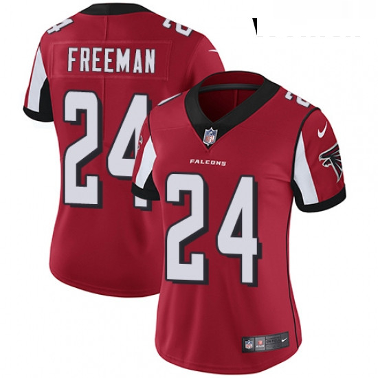 Womens Nike Atlanta Falcons 24 Devonta Freeman Red Team Color Vapor Untouchable Limited Player NFL J