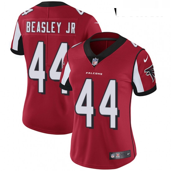 Womens Nike Atlanta Falcons 44 Vic Beasley Red Team Color Vapor Untouchable Limited Player NFL Jerse