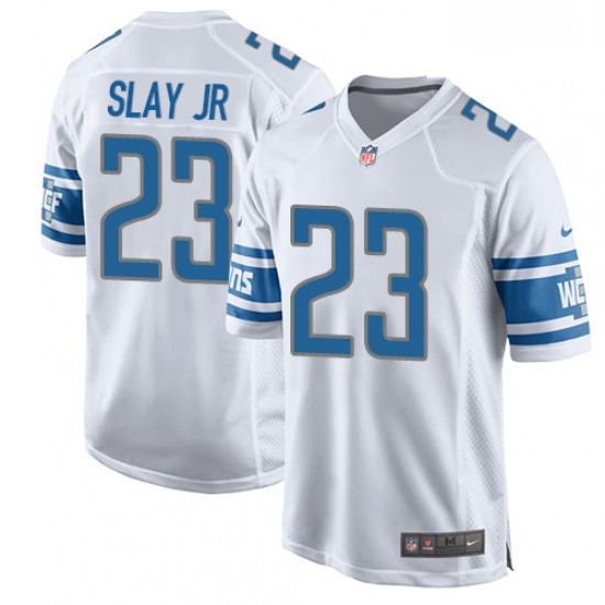 Men Nike Detroit Lions 23 Darius Slay Jr Game White NFL Jersey