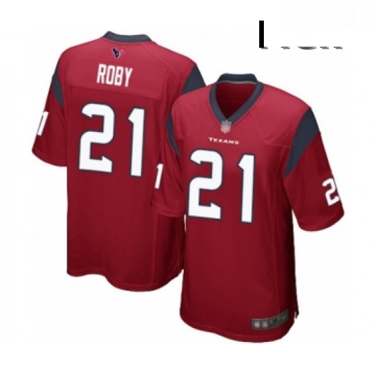 Men Houston Texans 21 Bradley Roby Game Red Alternate Football Jersey