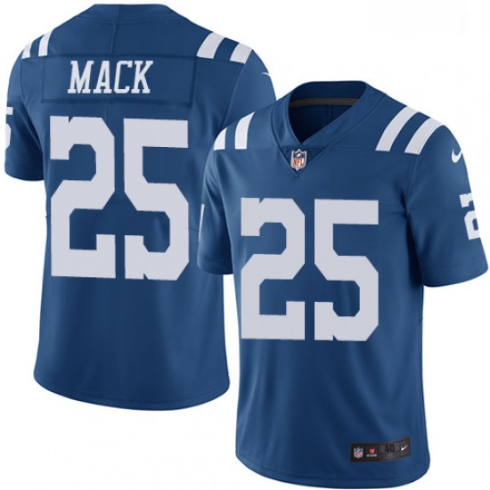 Men Nike Indianapolis Colts 25 Marlon Mack Limited Royal Blue Rush Vapor Untouchable NFL Jersey