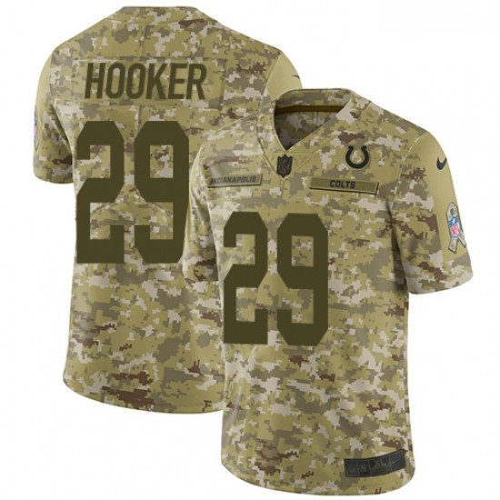 Men Nike Indianapolis Colts 29 Malik Hooker Limited Camo 2018 Salute to Service NFL Jersey