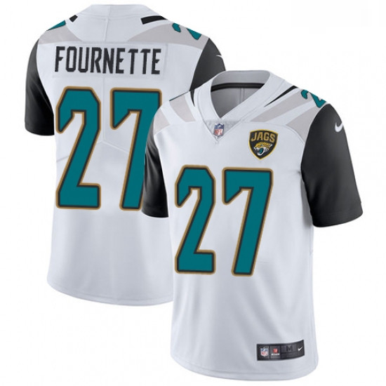 Youth Nike Jacksonville Jaguars 27 Leonard Fournette White Vapor Untouchable Limited Player NFL Jers