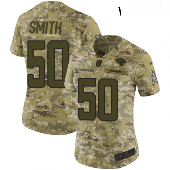 Womens Nike Jacksonville Jaguars 50 Telvin Smith Limited Camo 2018 Salute to Service NFL Jersey