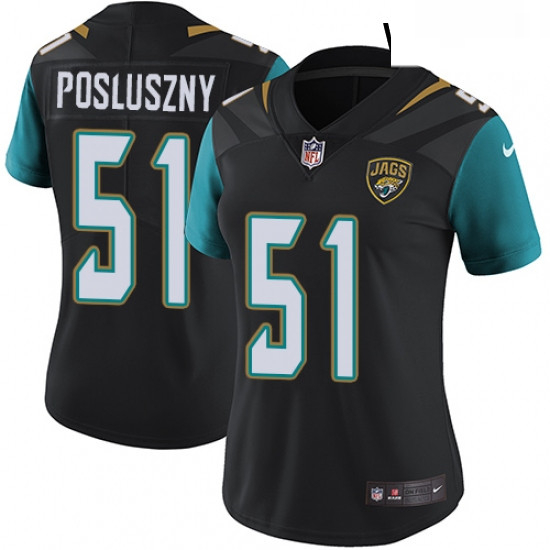 Womens Nike Jacksonville Jaguars 51 Paul Posluszny Black Alternate Vapor Untouchable Limited Player 