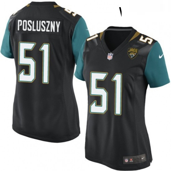 Womens Nike Jacksonville Jaguars 51 Paul Posluszny Game Black Alternate NFL Jersey