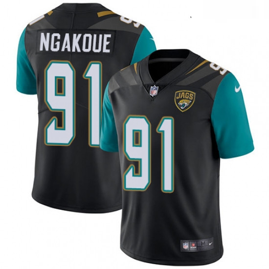 Youth Nike Jacksonville Jaguars 91 Yannick Ngakoue Black Alternate Vapor Untouchable Limited Player 