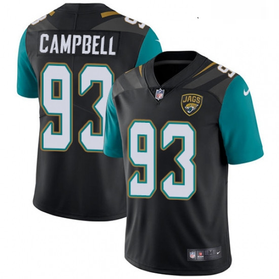 Youth Nike Jacksonville Jaguars 93 Calais Campbell Black Alternate Vapor Untouchable Limited Player 