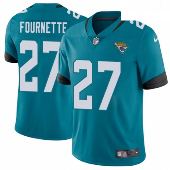 Men Nike Jacksonville Jaguars 27 Leonard Fournette Teal Green Alternate Vapor Untouchable Limited Pl