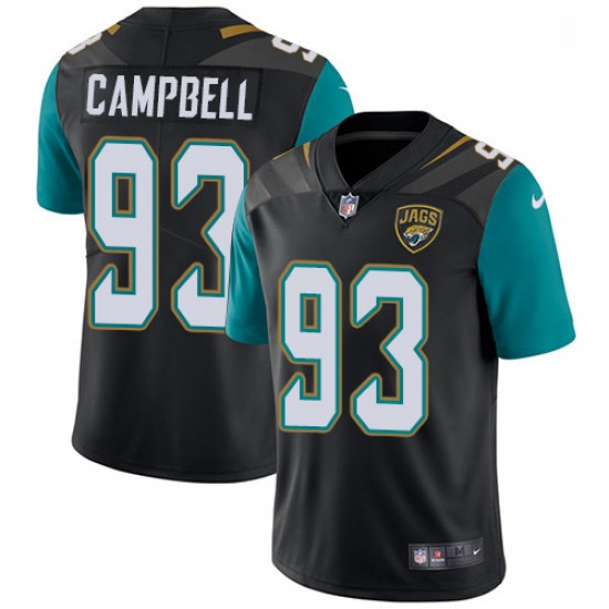 Men Nike Jacksonville Jaguars 93 Calais Campbell Black Alternate Vapor Untouchable Limited Player NF