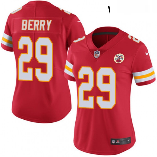 Womens Nike Kansas City Chiefs 29 Eric Berry Red Team Color Vapor Untouchable Limited Player NFL Jer