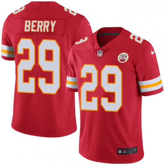 Youth Nike Kansas City Chiefs 29 Eric Berry Red Team Color Vapor Untouchable Limited Player NFL Jers