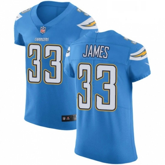 Men Nike Los Angeles Chargers 33 Derwin James Electric Blue Alternate Vapor Untouchable Elite Player