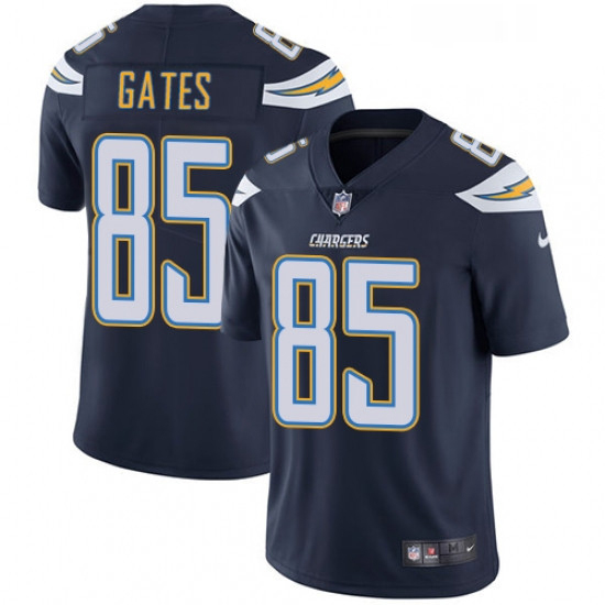 Youth Nike Los Angeles Chargers 85 Antonio Gates Navy Blue Team Color Vapor Untouchable Limited Play